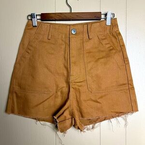 NWOT Papermoon High-Waisted Brown Shorts
